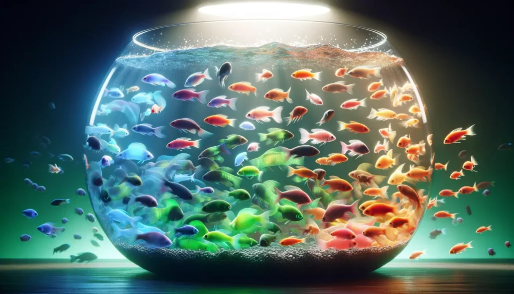 image for the subtitle 'Importance of Choosing Suitable GloFish Species for a Community Aquarium