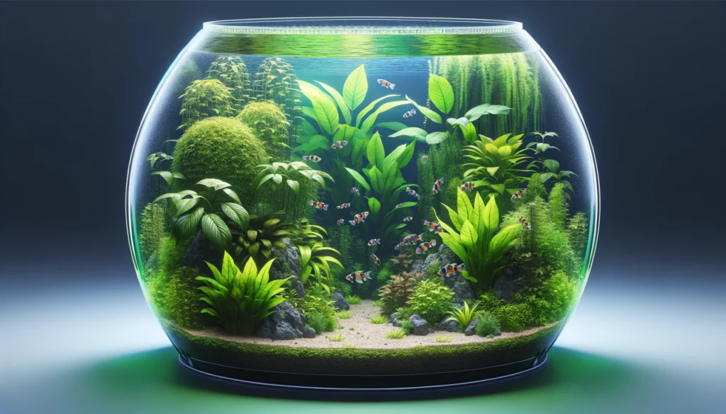 Plants and Hiding Places for Creating a Natural Environment and Spawning Areas for GloFish'. The