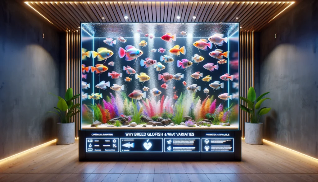 Why Breed GloFish and What Varieties are Available'. The image should fe