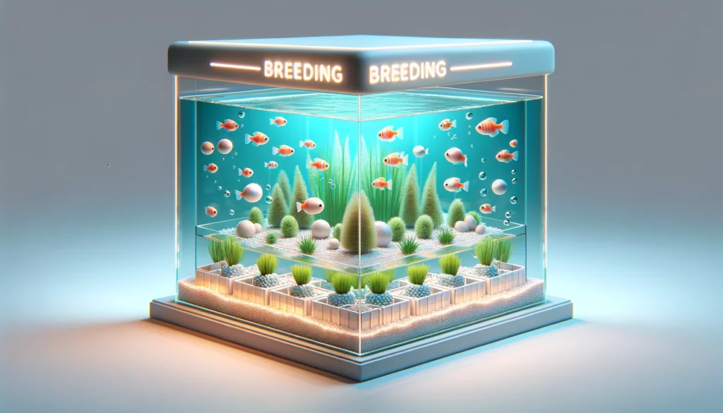 arranged breeding tank for GloFish, showcasing the 'Importance of Creating Optimal Conditions for